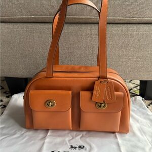 Coach Twin Turnlock Bag Toffee